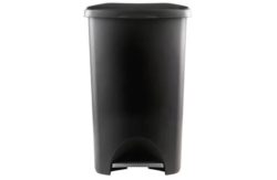 HOME 50 Litre Pedal Bin - Black.